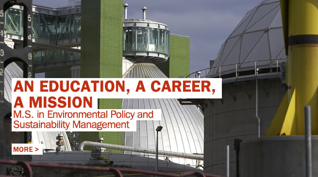 Masters in Env, Policy and Sust. Mgt.