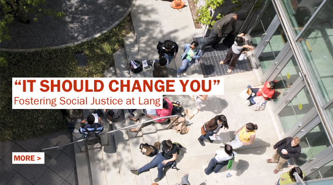 Fostering Social Justice at Lang