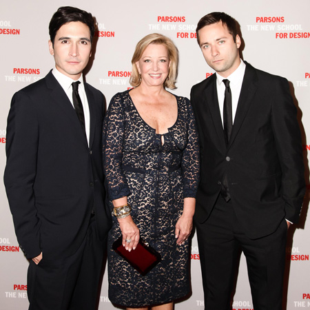 Bonnie Brooks with Lazaro Hernandez and Jack McCollough of Proenza Schouler