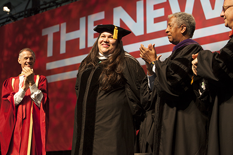 Gabi Pacheco at The New School Commencement