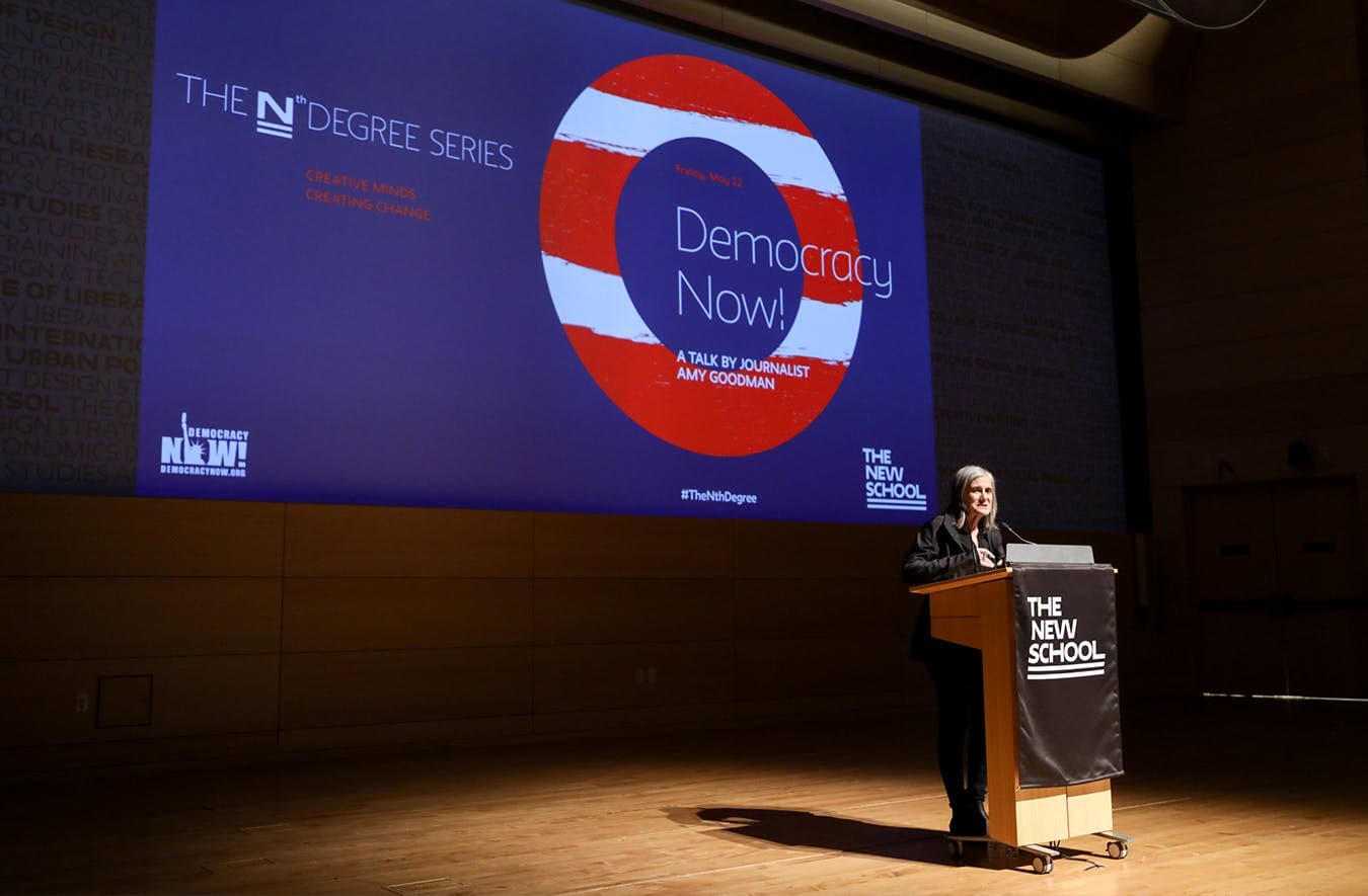 As part of the Nth Degree series, award-winning host and Democracy Now! executive producer Amy Goodman explains how media and journalism can be used to hold those in power accountable.