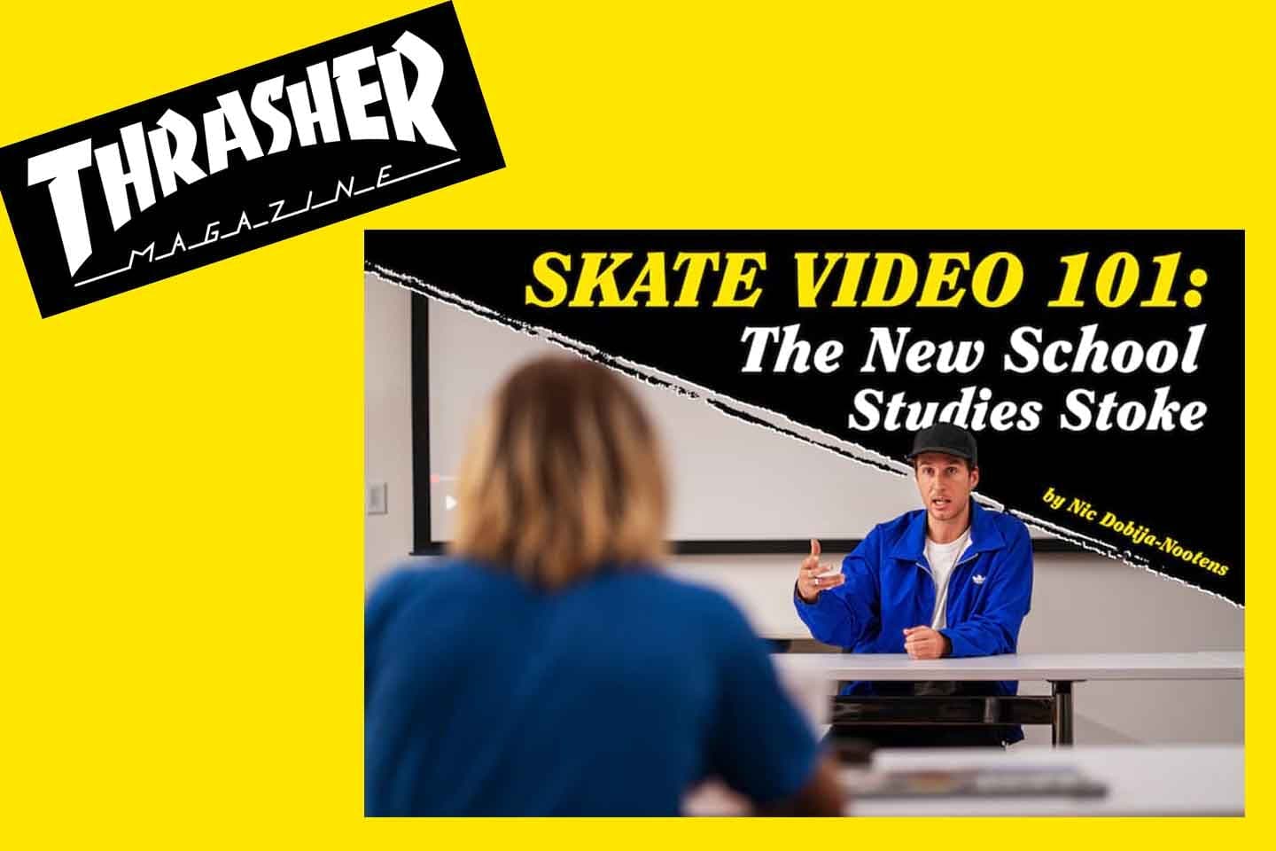 THRASHER Covers Screen Studies Assistant Professor Nathan Fitch's Class with Guest Speakers Including Lang Alum Mark Suciu and Tony Hawk