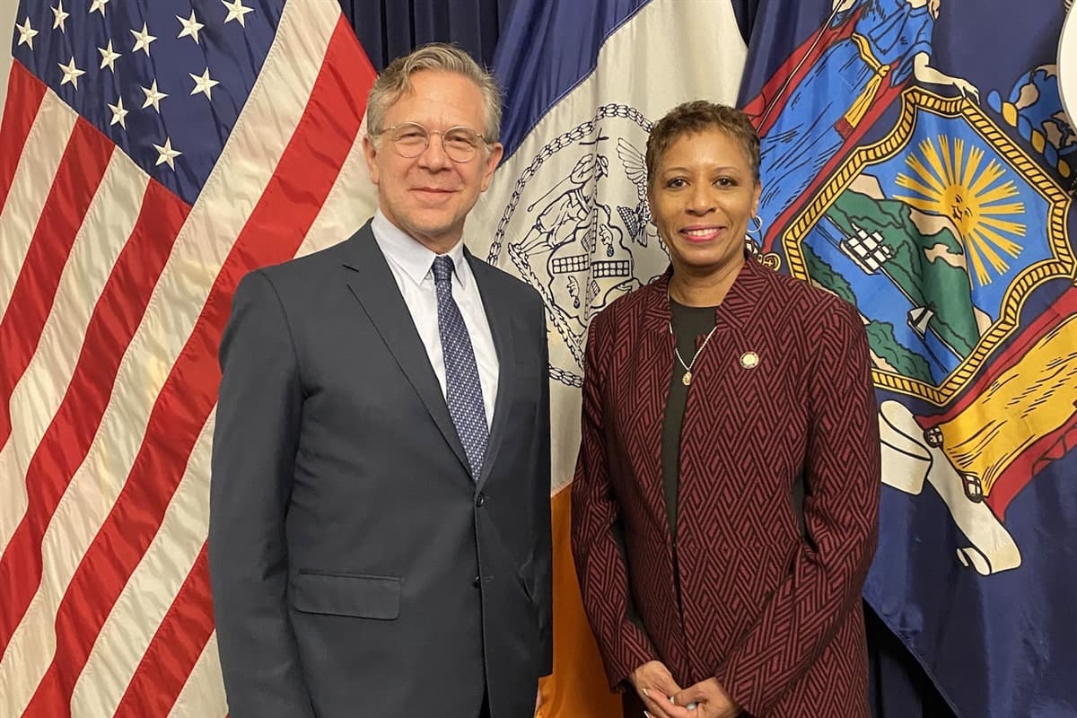 President Towers and NYC Council Speaker Adrienne Adams