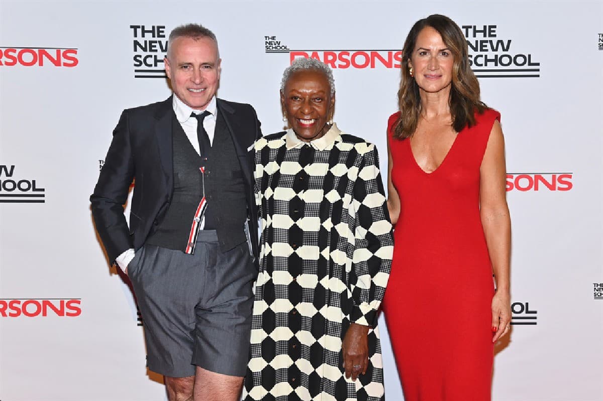 Parsons Benefit 2024 honorees Thom Browne, founder and CEO of Thom Browne, Inc.; model and activist Bethann Hardison; and J.Crew CEO Libby Wadle.