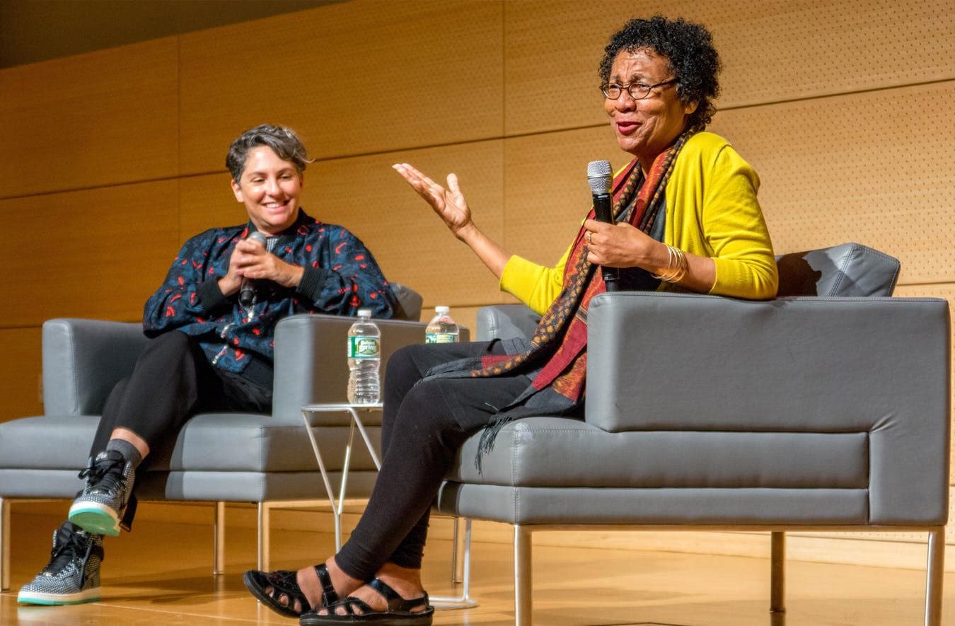 Transparent writer and director Jill Soloway joined Eugene Lang College of Liberal Arts scholar-in-residence bell hooks for "Ending Domination: The Personal Is Political,” part of the Nth Degree public program series.