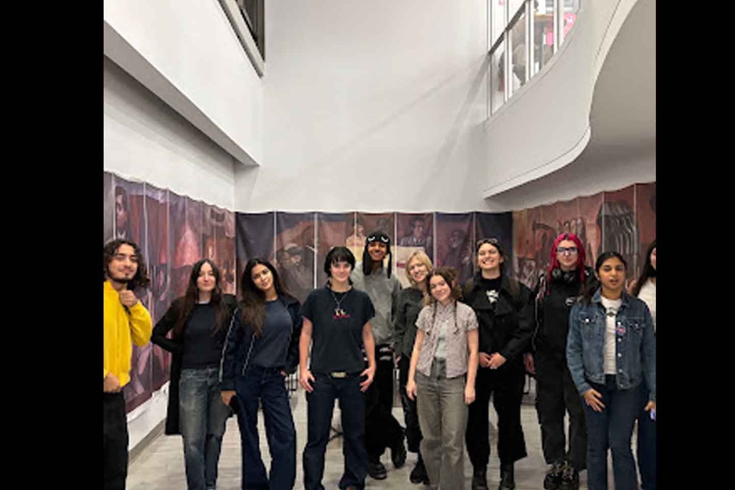Assistant Professor Alhena Katsof and Students in Practicing Curating Class Transform Basement Space with Re-creation of the Orozco Room