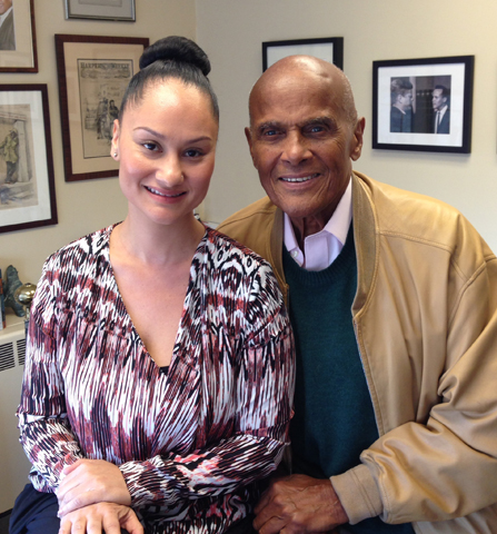 Harry Belafonte and Carmen Perez